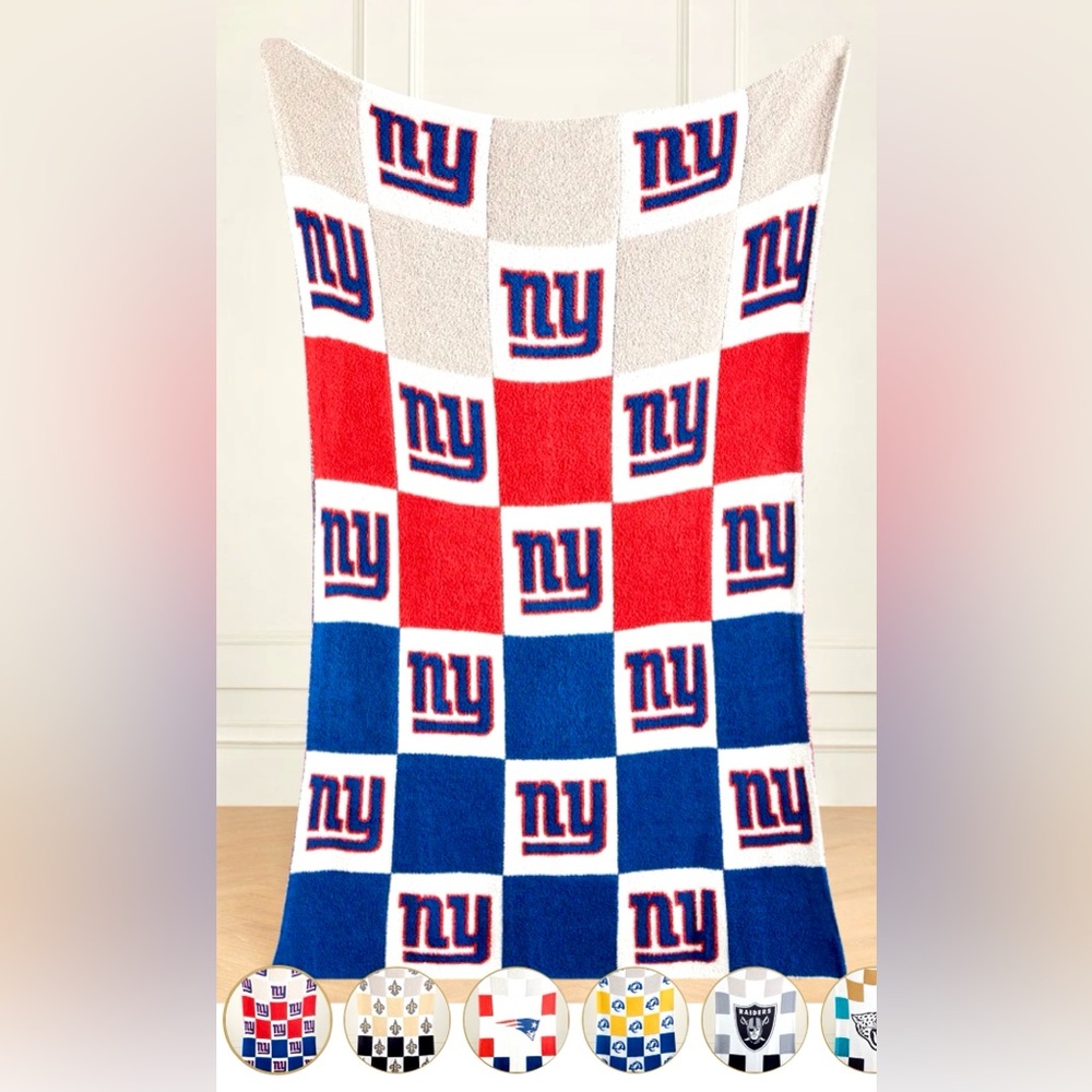 NWT NFL NEW YORK GIANTS the Styled Collection Blanket